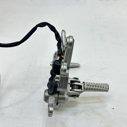 2009 - 2011 YAMAHA YZF R1 REAR SET BRAKE PEDAL LEFT RIGHT PAIR SILVER STOCK