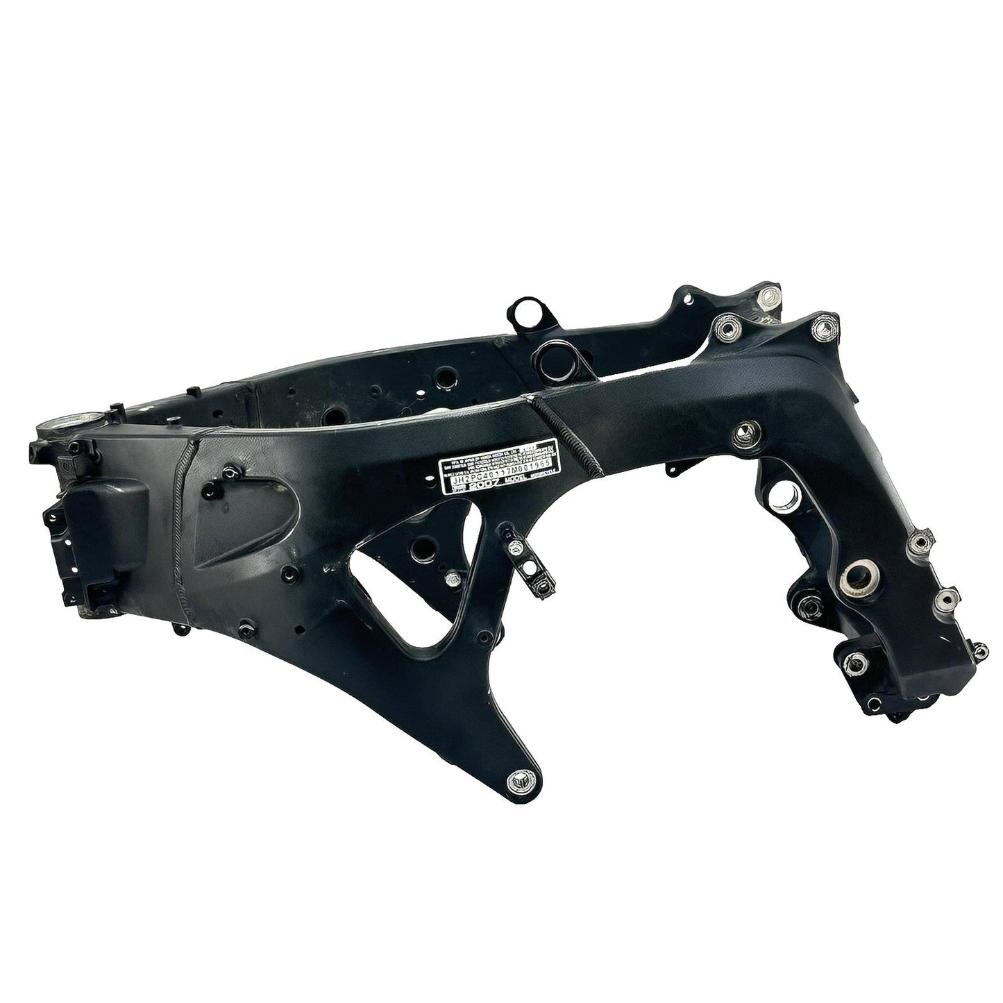 2007 - 2012 HONDA CBR600RR MAIN FRAME BODY CHASSIS BLACK STRAIGHT