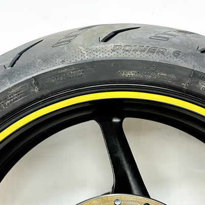 2009 - 2011 YAMAHA YZF R1 REAR WHEEL RIM TIRE BACK BRAKE DISC ROTOR BLACK STOCK