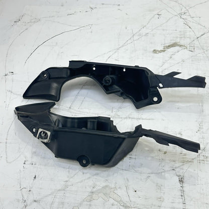2009 - 2011 YAMAHA YZF R1 STORAGE BINS LEFT RIGHT SET PAIR BLACK PLASTIC