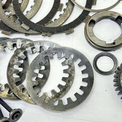 2007 - 2008 SUZUKI GSXR 1000 CLUTCH BASKET ASSEMBLY PRESSURE PLATES RINGS DISCS