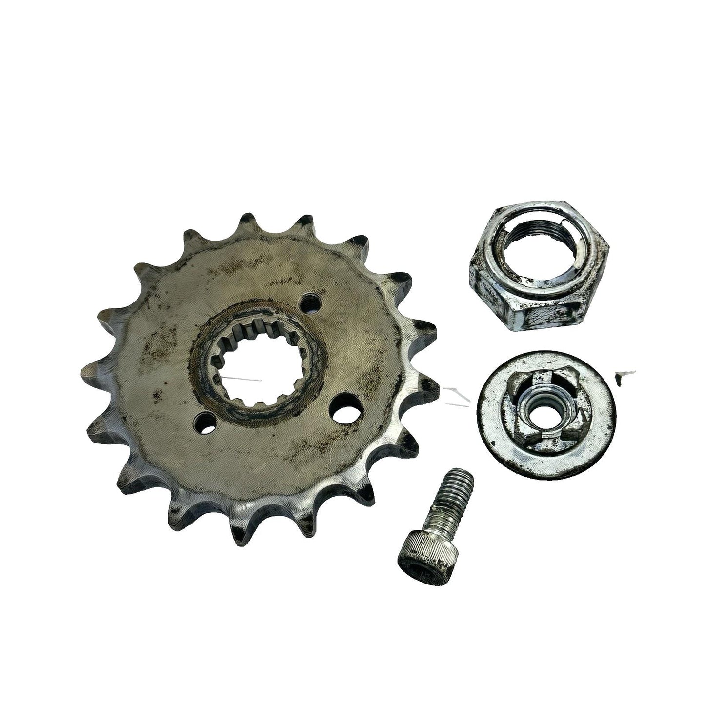 2007 - 2008 SUZUKI GSXR 1000 FRONT SPROCKET GEAR NUT BOLT SPEED SENSOR ROTOR