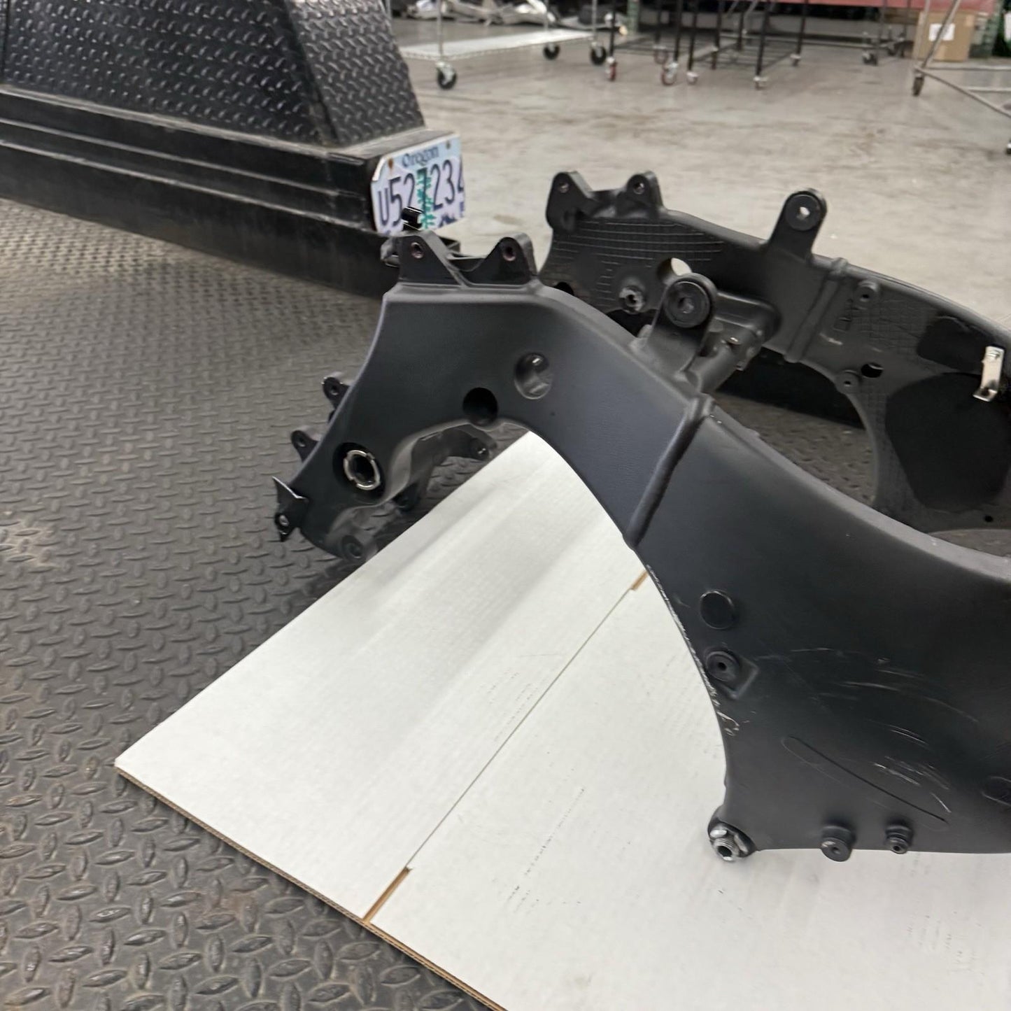 2021 - 2025 KAWASAKI NINJA ZX10R FRAME MAIN CHASSIS STRAIGHT STOCK BLACK