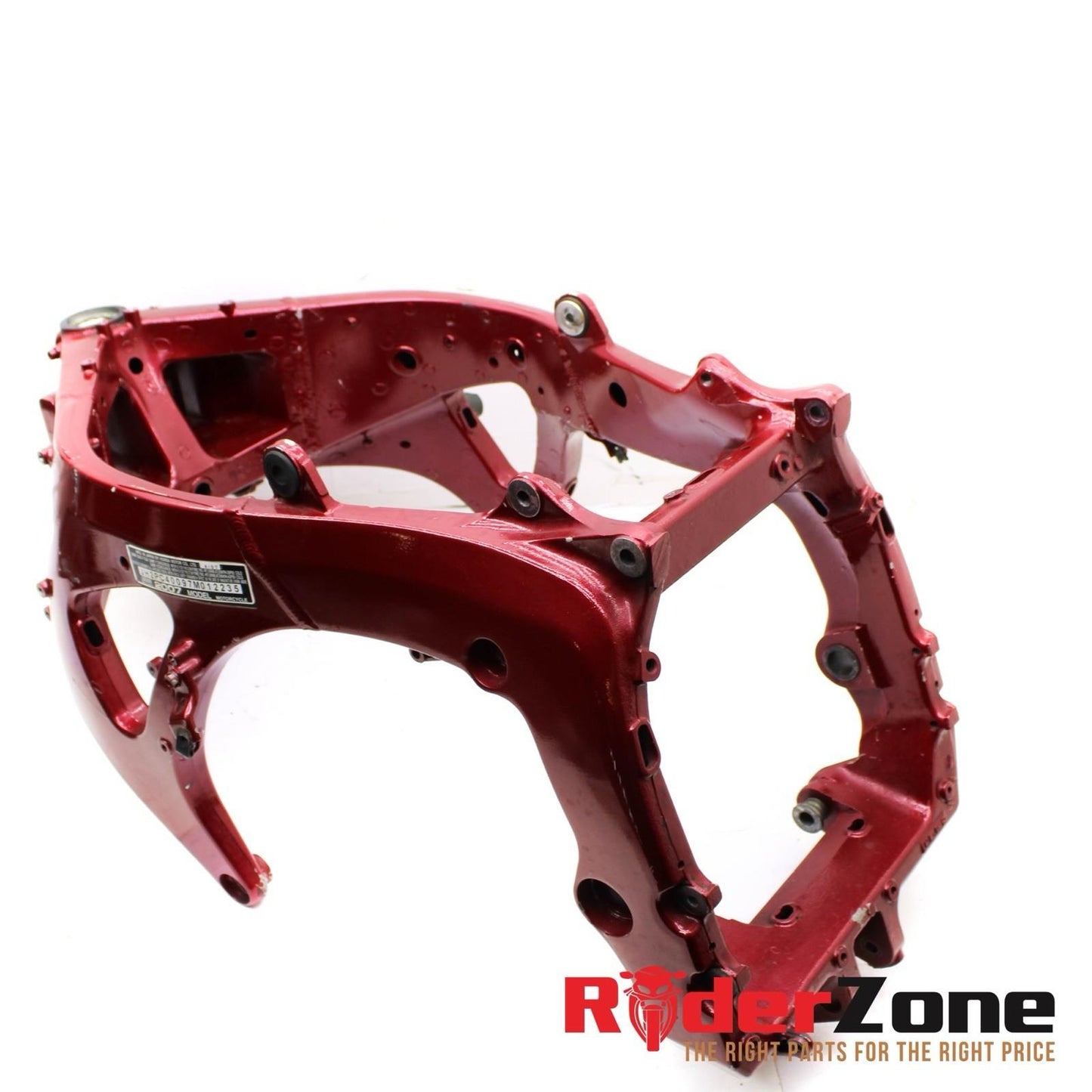 2007 - 2012 HONDA CBR600RR FRAME MAIN BODY CHASSIS RED STRAIGHT