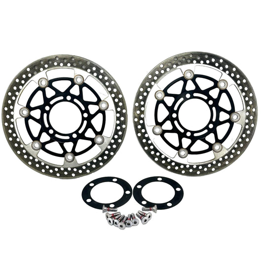 2024 - 2026 KAWASAKI NINJA ZX6R FRONT BRAKE ROTORS DISC LEFT RIGHT SET PAIR BOLT
