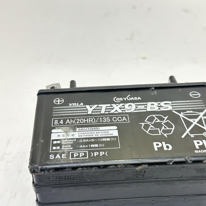 2024 - 2026 KAWASAKI NINJA ZX6R BATTERY YTX9-BS 8.4 Ah 135 CCA YUASA