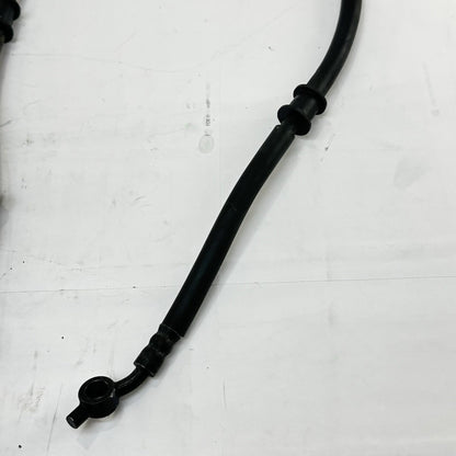 2024 - 2026 KAWASAKI NINJA ZX6R ABS BRAKE LINES FRONT REAR SET BLACK STOCK