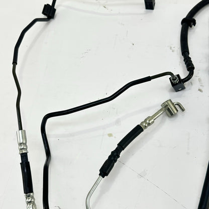 2024 - 2026 KAWASAKI NINJA ZX6R ABS BRAKE LINES FRONT REAR SET BLACK STOCK
