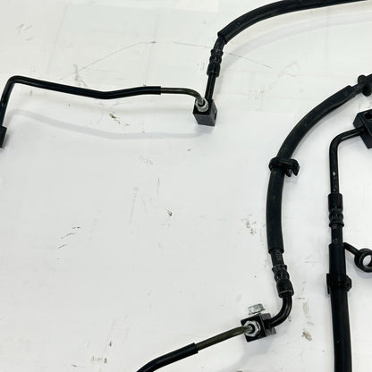 2024 - 2026 KAWASAKI NINJA ZX6R ABS BRAKE LINES FRONT REAR SET BLACK STOCK