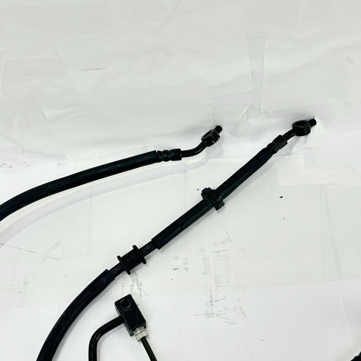 2024 - 2026 KAWASAKI NINJA ZX6R ABS BRAKE LINES FRONT REAR SET BLACK STOCK