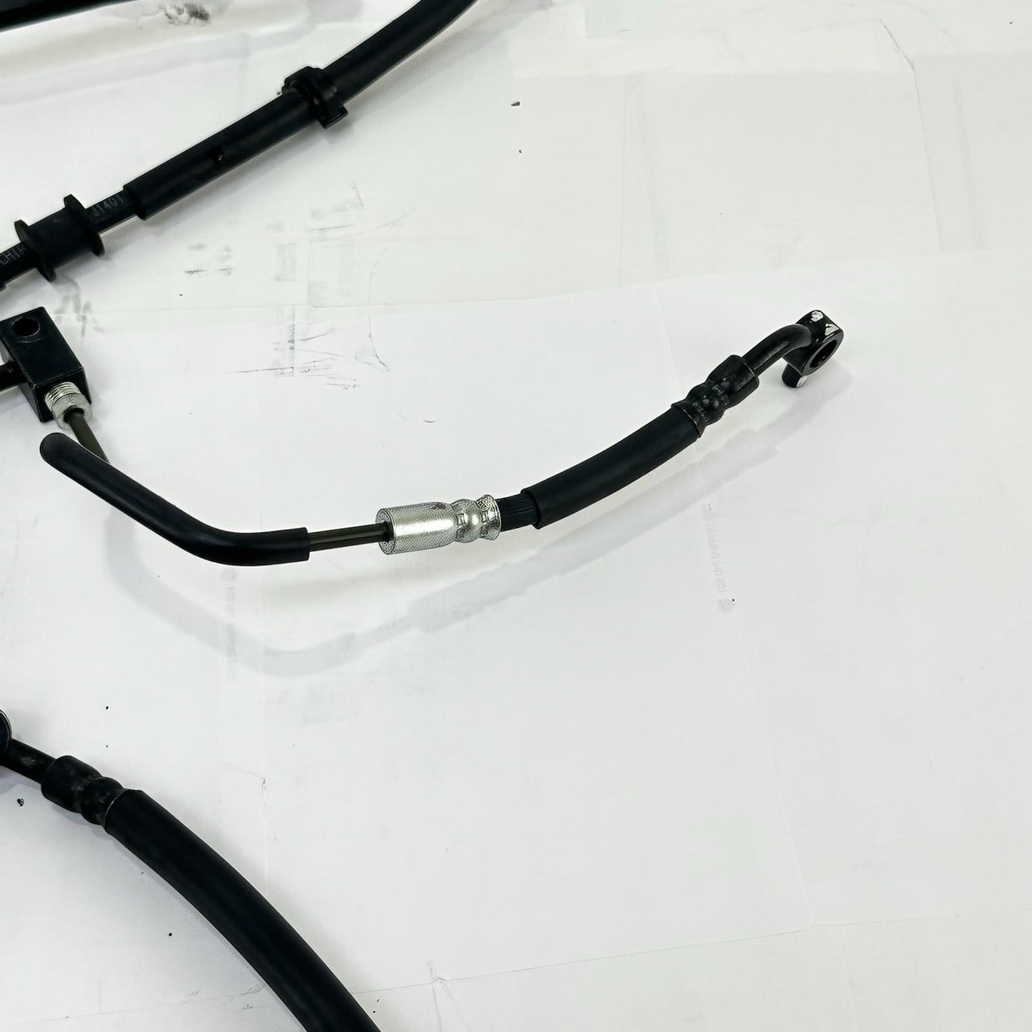 2024 - 2026 KAWASAKI NINJA ZX6R ABS BRAKE LINES FRONT REAR SET BLACK STOCK