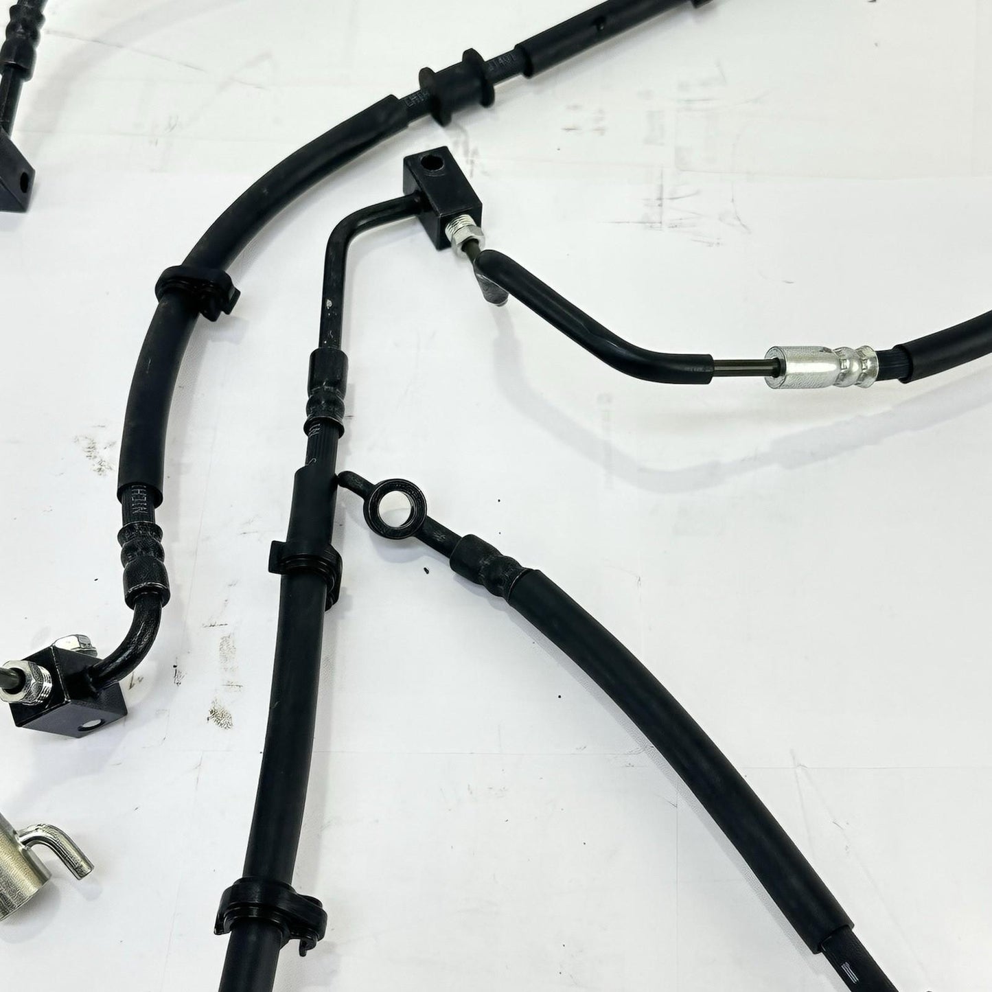2024 - 2026 KAWASAKI NINJA ZX6R ABS BRAKE LINES FRONT REAR SET BLACK STOCK