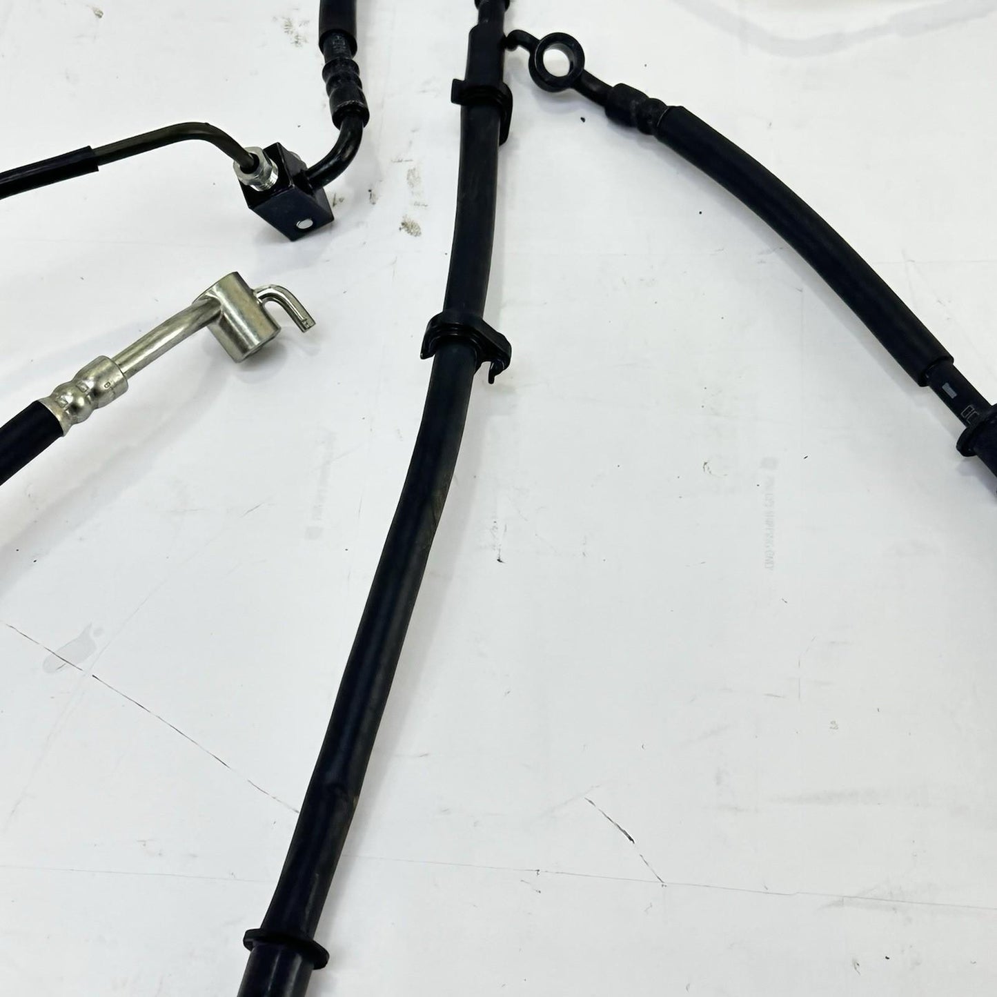 2024 - 2026 KAWASAKI NINJA ZX6R ABS BRAKE LINES FRONT REAR SET BLACK STOCK