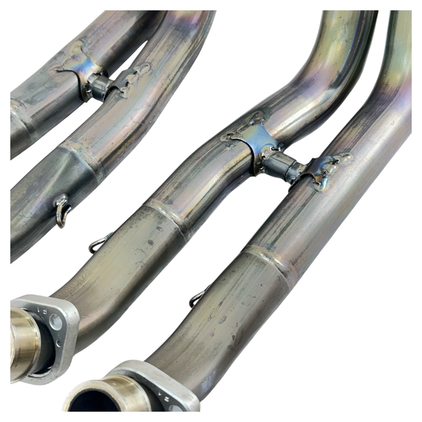 2005 2006 SUZUKI GSXR 1000 EXHAUST HEADER MANIFOLD MID PIPE SET AFTERMARKET *DENTED*