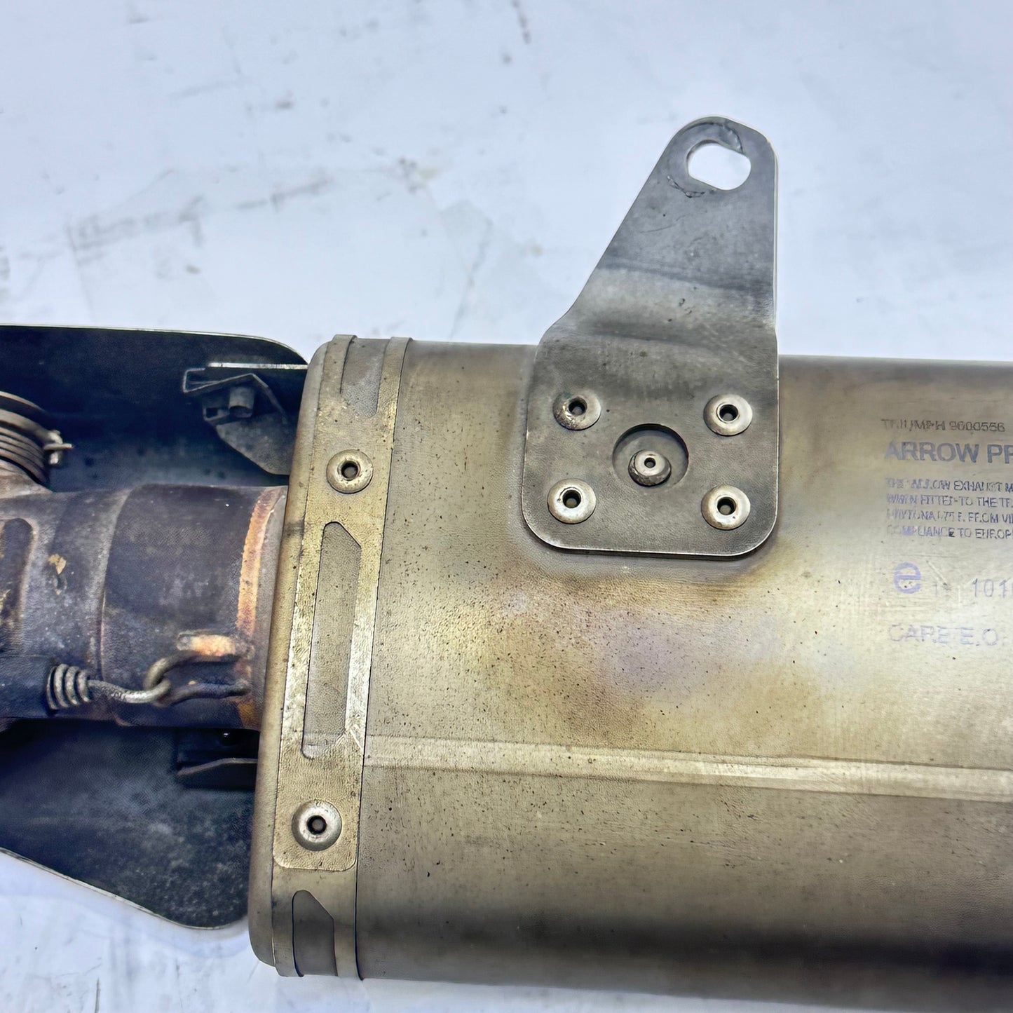 2013 - 2017 TRIUMPH DAYTONA 675R EXHAUST MUFFLER PIPE ARROW *SCUFFED*