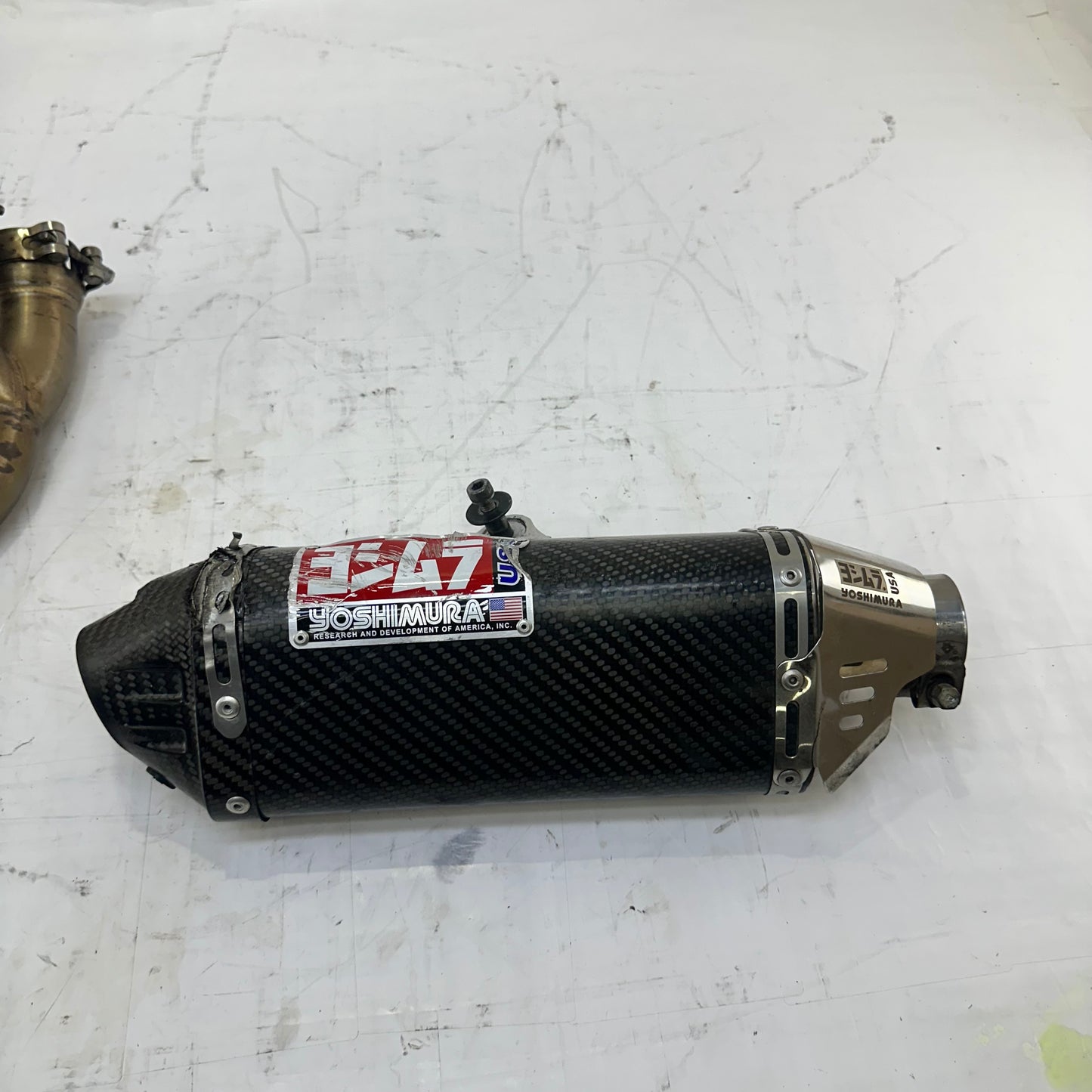 2008 - 2016 YAMAHA YZF R6 YOSHIMURA EXHAUST MID PIPE 2 TO 1 SYSTEM MUFFLER *RASH*