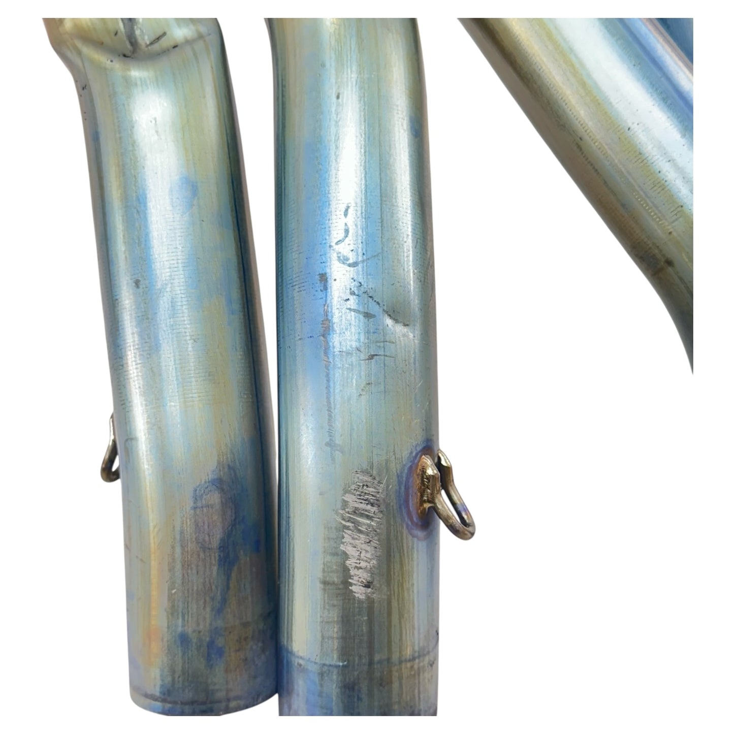 2005 2006 SUZUKI GSXR 1000 EXHAUST HEADER MANIFOLD MID PIPE SET AFTERMARKET *DENTED*