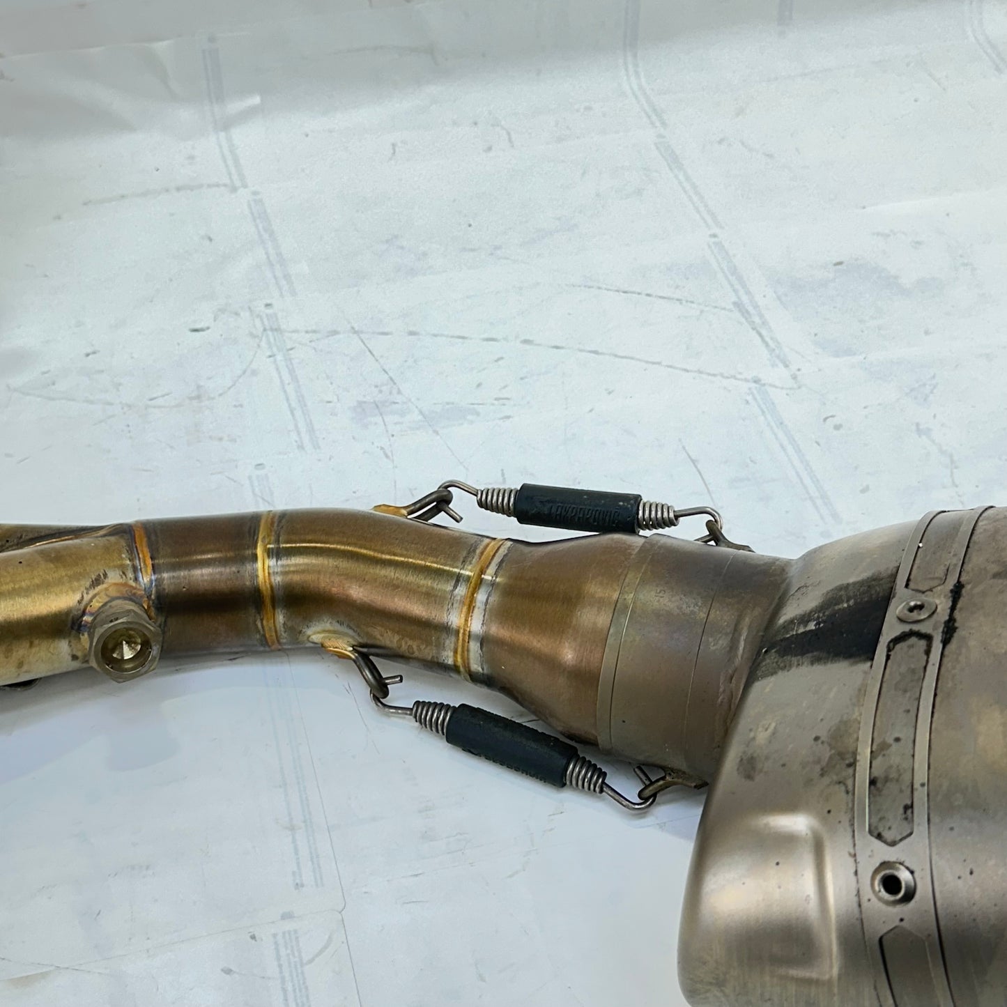 2017 - 2023 KAWASAKI NINJA EX650 EXHAUST MUFFLER PIPE HEADER MANIFOLD AKRAPOVIC