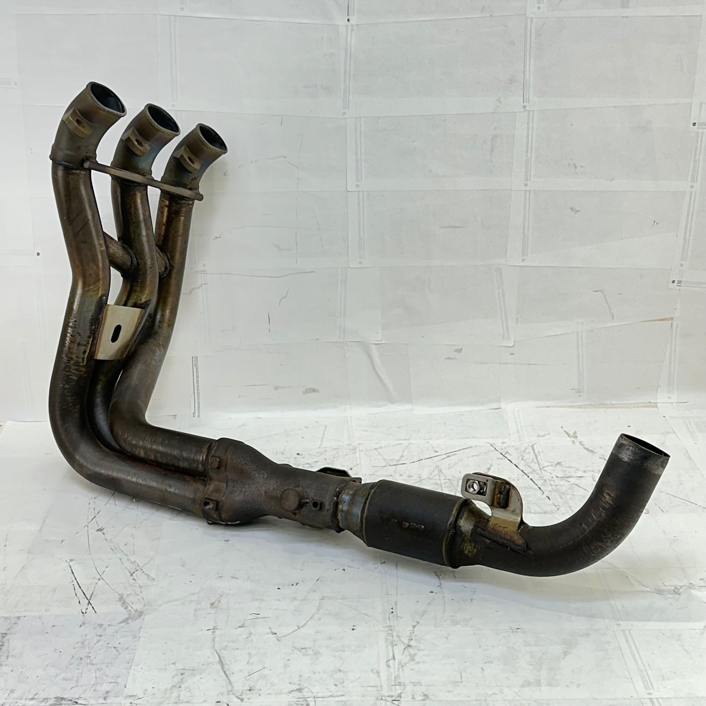 2013 - 2017 TRIUMPH DAYTONA 675 EXHAUST HEADER MANIFOLD PIPES STOCK OEM