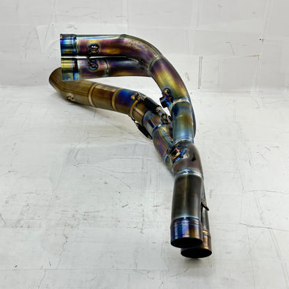 2021 - 2024 APRILIA TUONO V4 1100 EXHAUST HEADER PIPES AKRAPOVICH *DENTED*