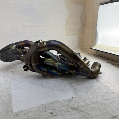 2018 - 2024 Ducati Panigale V4 Akrapovic Full Exhaust Complete Assembly Damaged