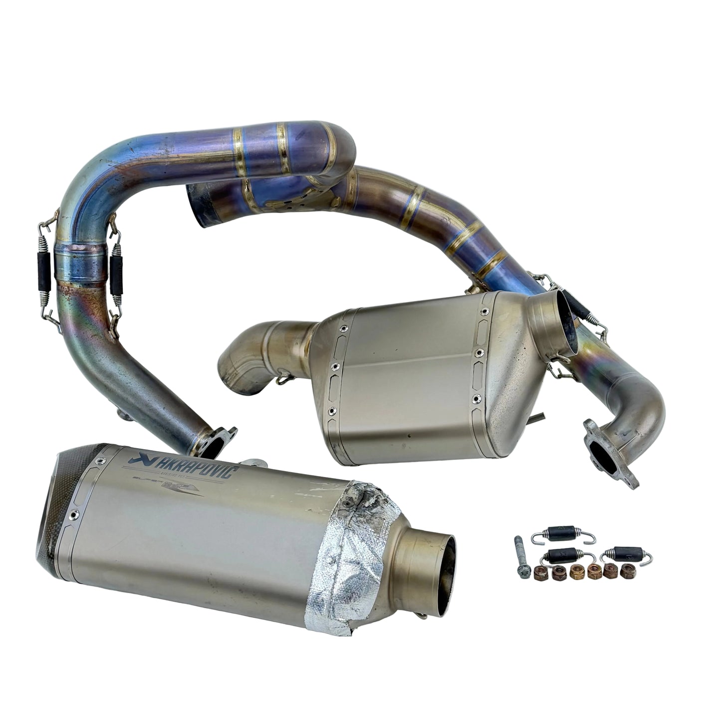 2014 - 2016 KTM 1290 SUPER DUKE R EXHAUST MUFFLER PIPE HEADER MANIFOLD AKRAPOVIC