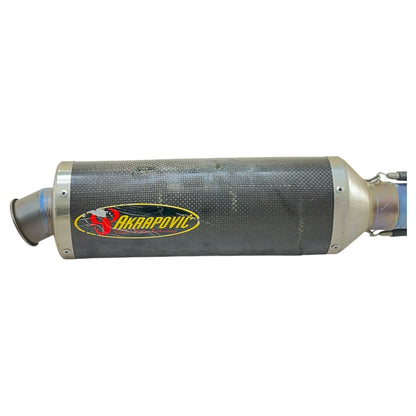 2005 2006 SUZUKI GSXR 1000 EXHAUST MUFFLER MID PIPE AKRAPOVIC *DENTED/SCUFFED*