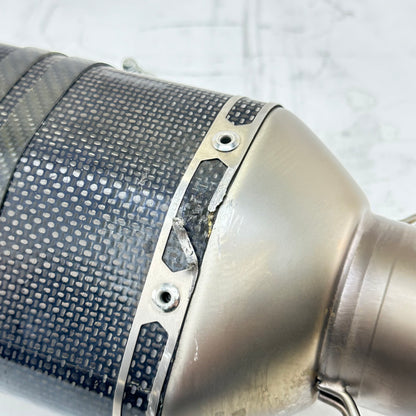 2021 - 2024 APRILIA TUONO V4 1100 EXHAUST MUFFLER SILENCER PIPE AKRAPOVIC * SLIGHT DAMAGE*