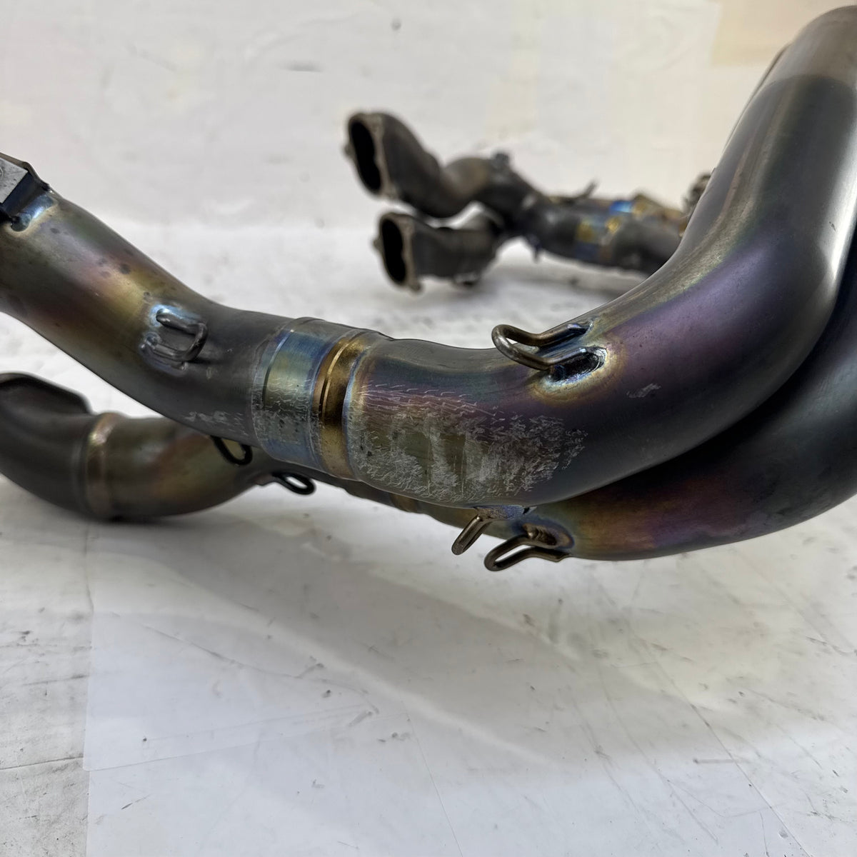 2018 - 2024 Ducati Panigale V4 Akrapovic Full Exhaust Complete Assembly Damaged