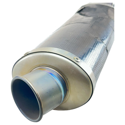 2005 2006 SUZUKI GSXR 1000 EXHAUST MUFFLER MID PIPE AKRAPOVIC *DENTED/SCUFFED*