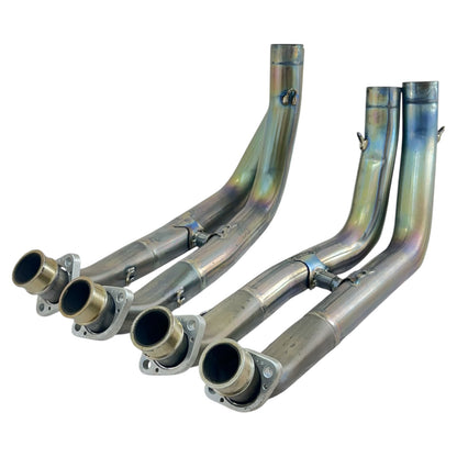 2005 2006 SUZUKI GSXR 1000 EXHAUST HEADER MANIFOLD MID PIPE SET AFTERMARKET *DENTED*