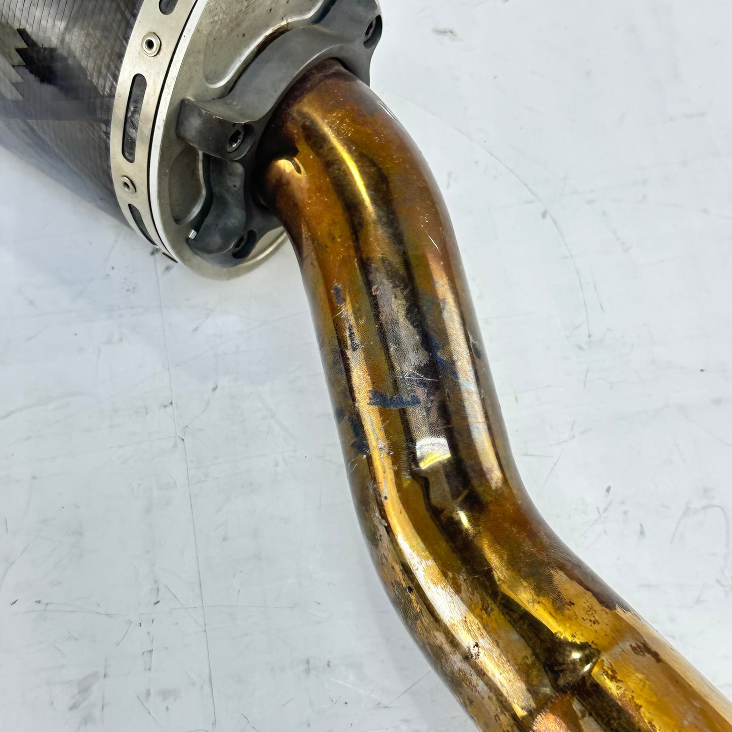 2006 2007 SUZUKI GSXR 600 GSXR 750 EXHAUST MUFFLER PIPE TWO BROTHERS RACING *SCUFFED*