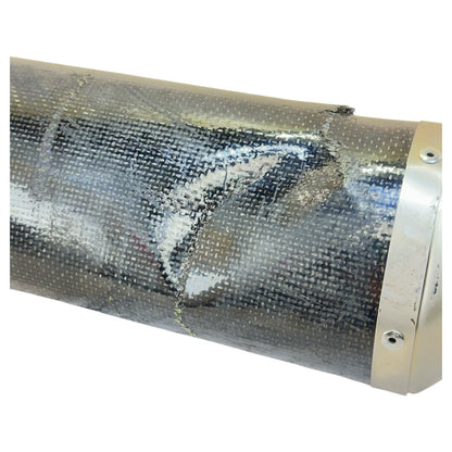 2005 2006 SUZUKI GSXR 1000 EXHAUST MUFFLER MID PIPE AKRAPOVIC *DENTED/SCUFFED*