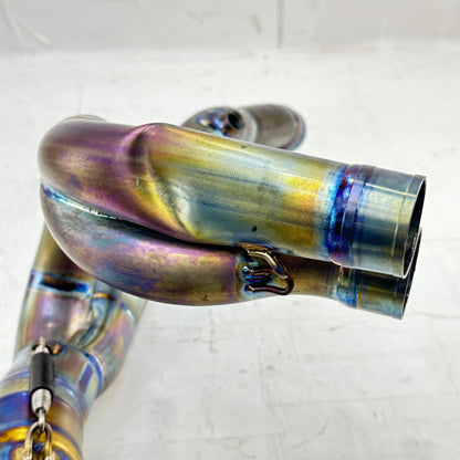 2021 - 2024 APRILIA TUONO V4 1100 EXHAUST HEADER PIPES AKRAPOVICH *DENTED*