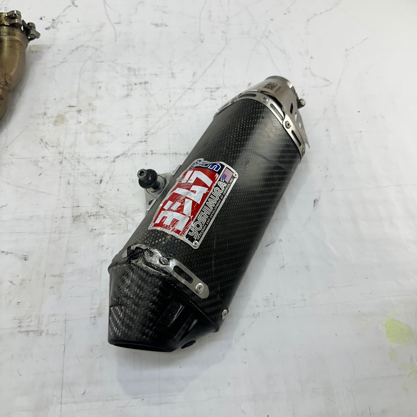 2008 - 2016 YAMAHA YZF R6 YOSHIMURA EXHAUST MID PIPE 2 TO 1 SYSTEM MUFFLER *RASH*