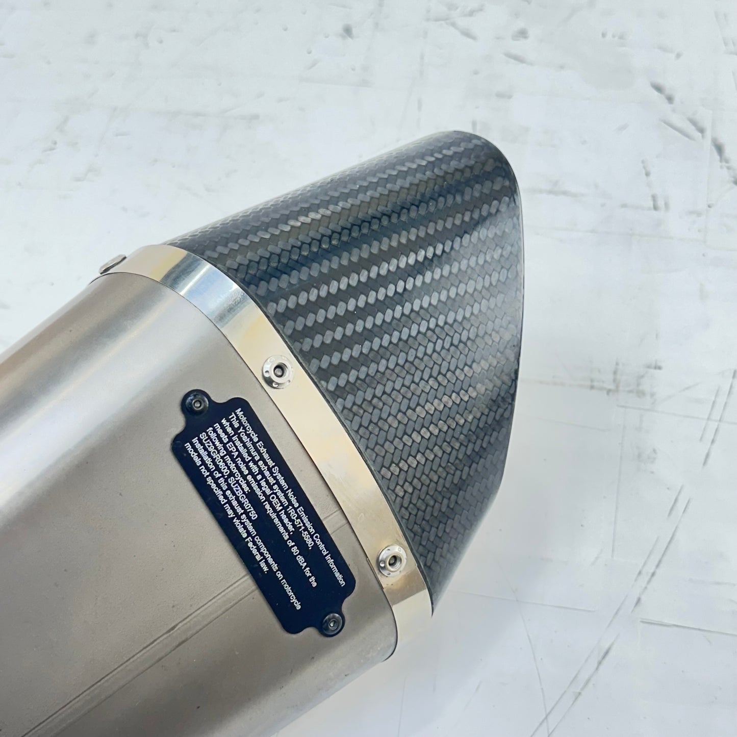 2011 - 2026 SUZUKI GSXS 600 GSXR 750 EXHAUST MUFFLER PIPE YOSHIMURA *SCUFFED*