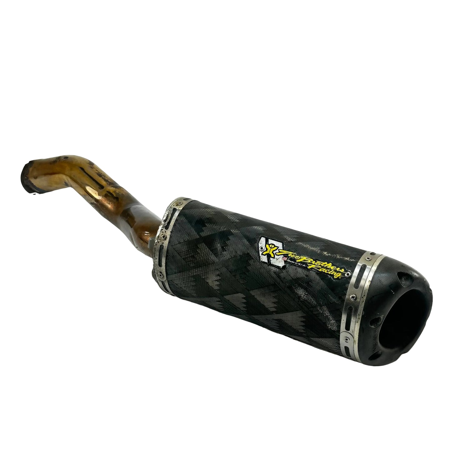 2006 2007 SUZUKI GSXR 600 GSXR 750 EXHAUST MUFFLER PIPE TWO BROTHERS RACING *SCUFFED*