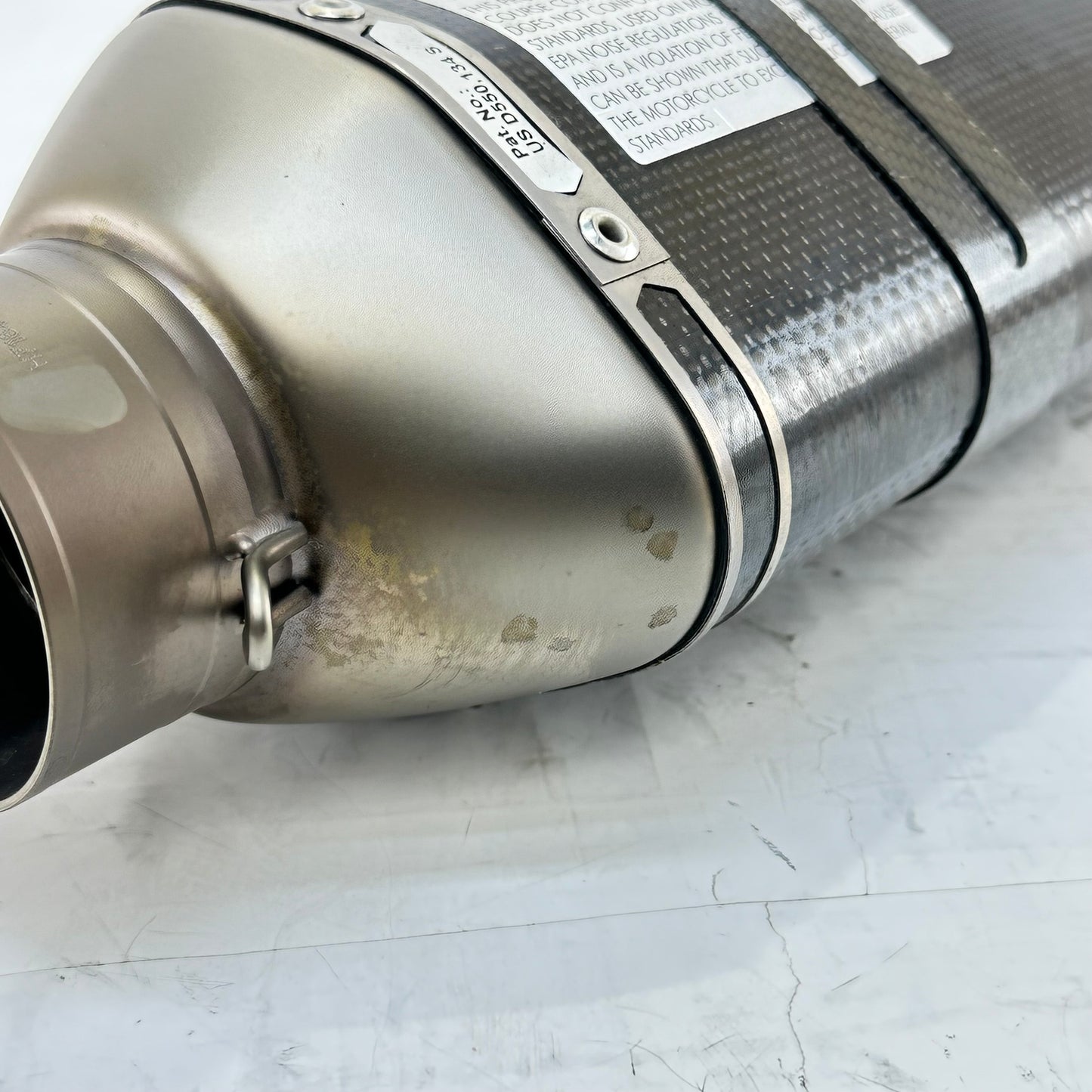 2021 - 2024 APRILIA TUONO V4 1100 EXHAUST MUFFLER SILENCER PIPE AKRAPOVIC * SLIGHT DAMAGE*