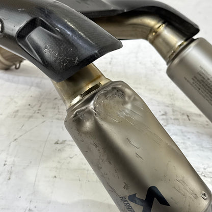 2018 - 2024 Ducati Panigale V4 Akrapovic Full Exhaust Complete Assembly Damaged