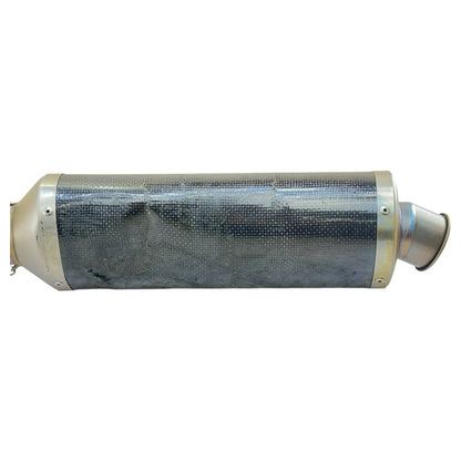 2005 2006 SUZUKI GSXR 1000 EXHAUST MUFFLER MID PIPE AKRAPOVIC *DENTED/SCUFFED*