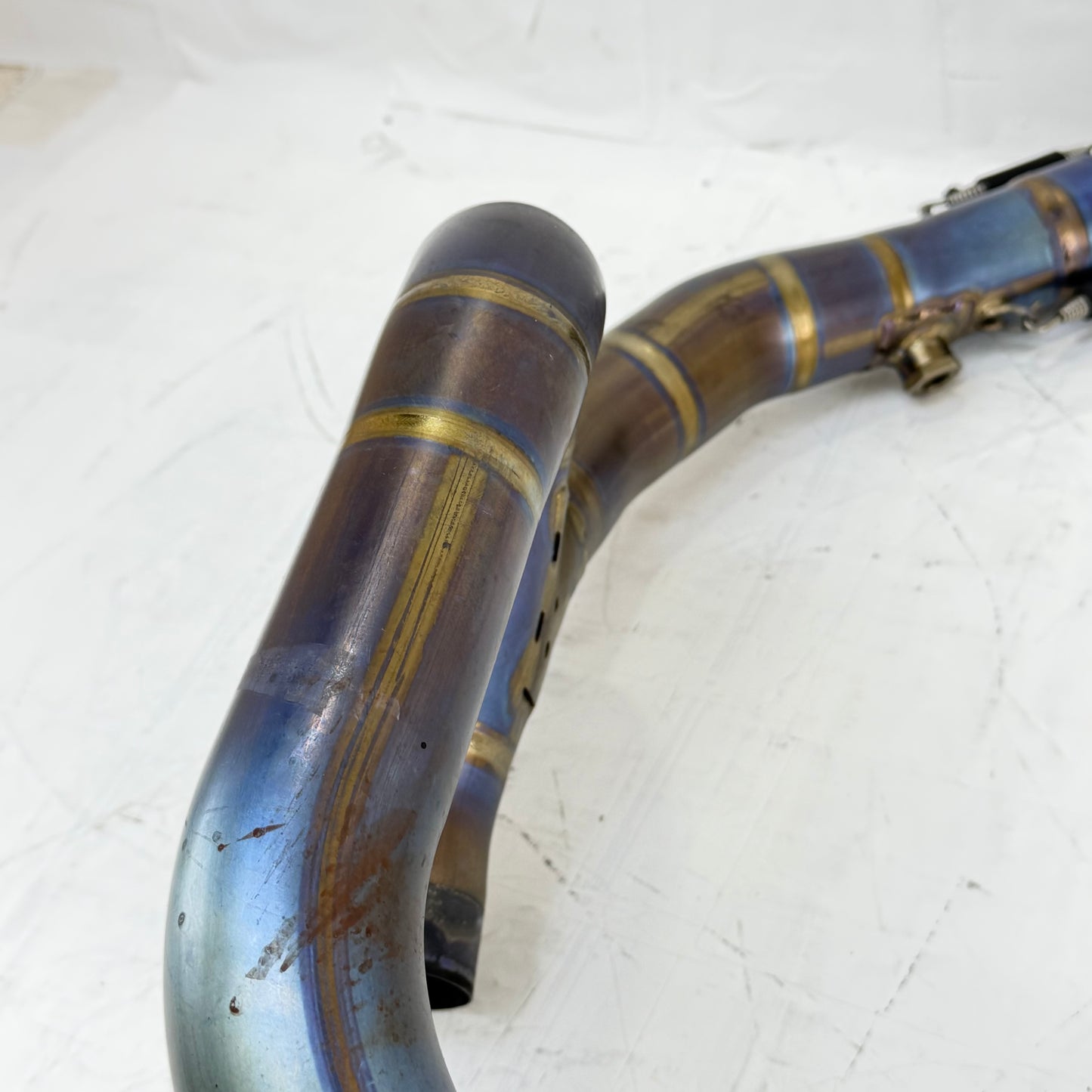 2014 - 2016 KTM 1290 SUPER DUKE R EXHAUST MUFFLER PIPE HEADER MANIFOLD AKRAPOVIC