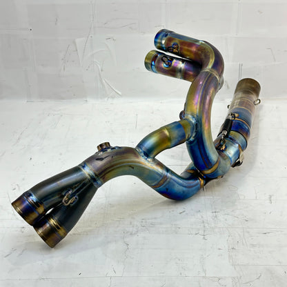 2021 - 2024 APRILIA TUONO V4 1100 EXHAUST HEADER PIPES AKRAPOVICH *DENTED*