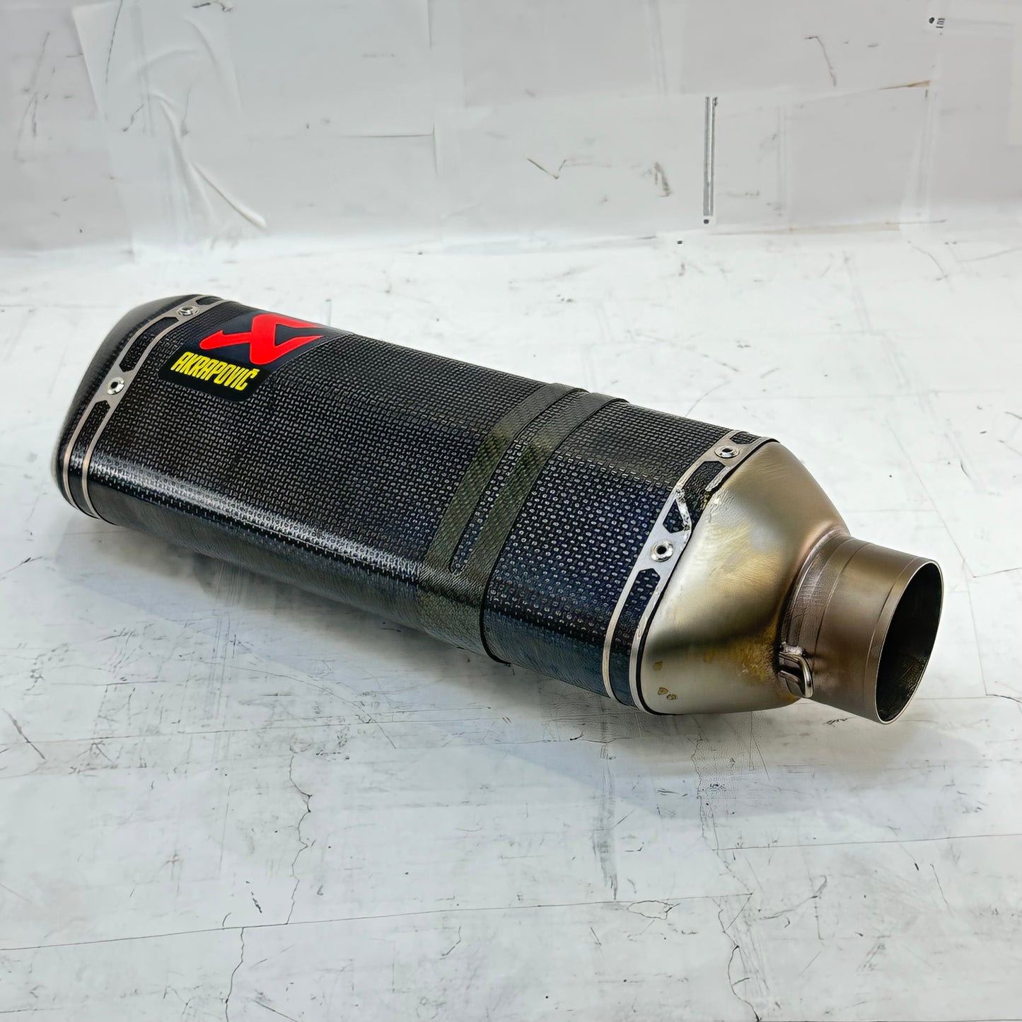2021 - 2024 APRILIA TUONO V4 1100 EXHAUST MUFFLER SILENCER PIPE AKRAPOVIC * SLIGHT DAMAGE*