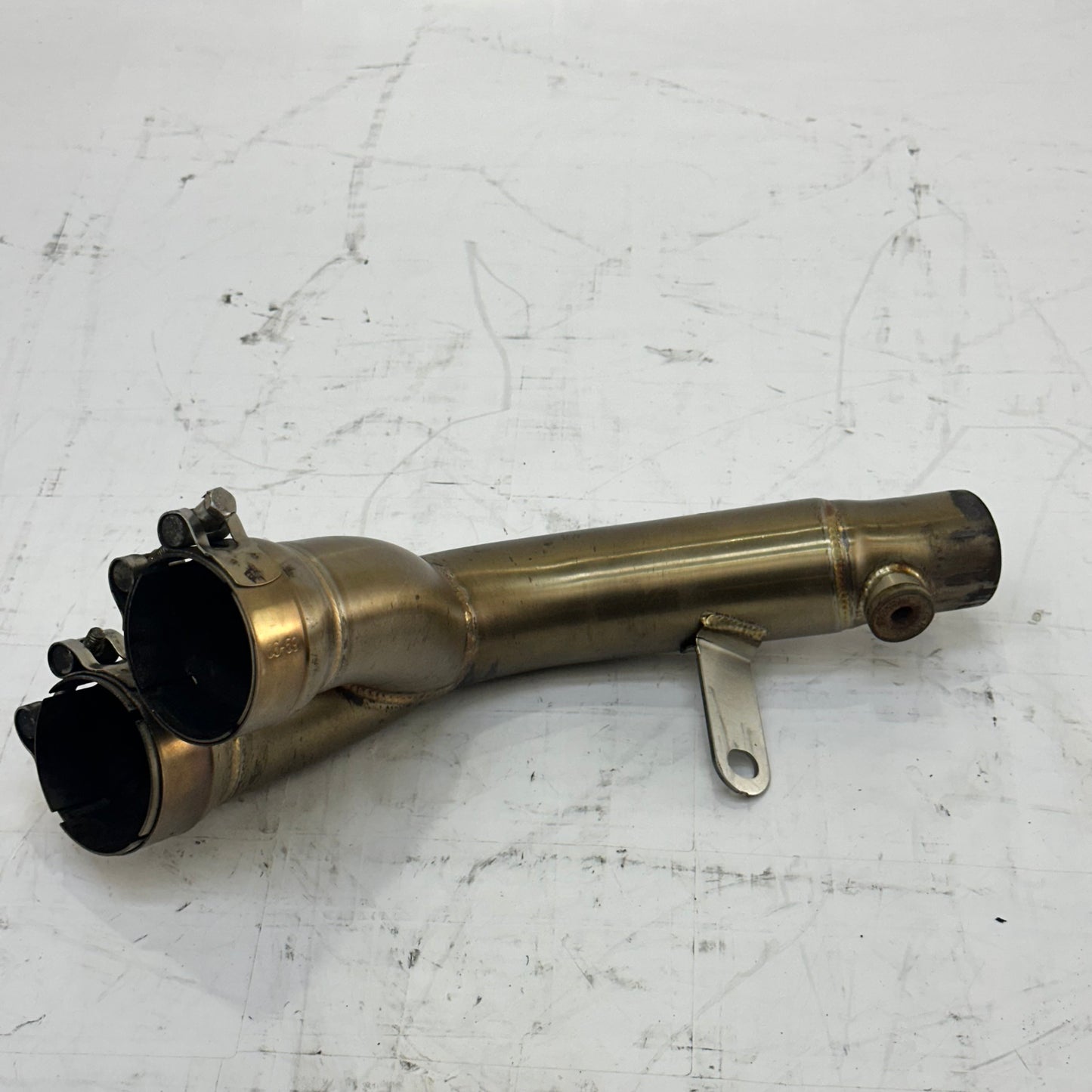 2008 - 2016 YAMAHA YZF R6 YOSHIMURA EXHAUST MID PIPE 2 TO 1 SYSTEM MUFFLER *RASH*
