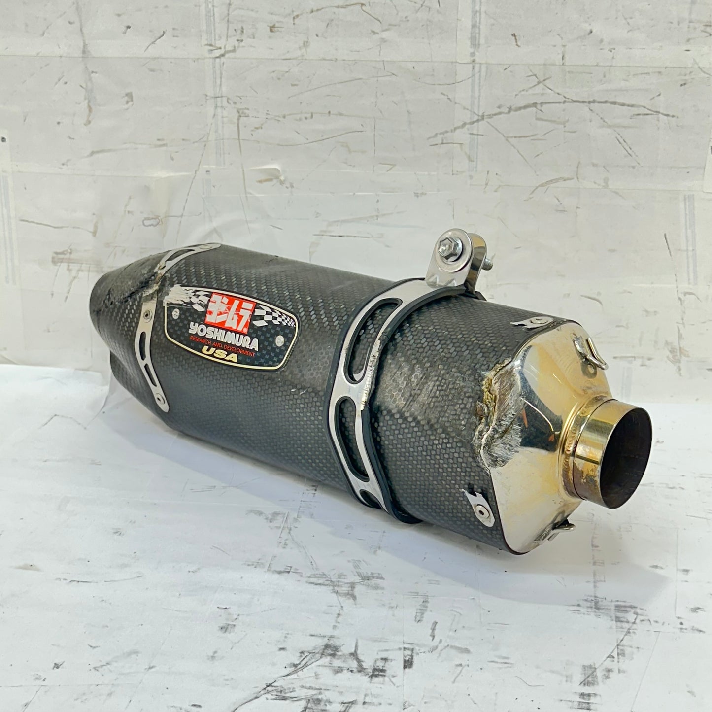 2011 - 2026 SUZUKU GSXR 600 GSXR 750 EXHAUST MUFFLER PIPE YOSHIMURA *SCUFFED*