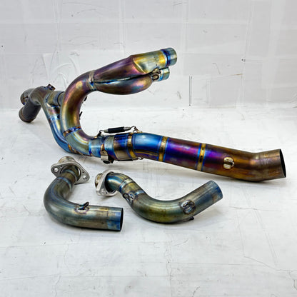 2021 - 2024 APRILIA TUONO V4 1100 EXHAUST HEADER PIPES AKRAPOVICH *DENTED*