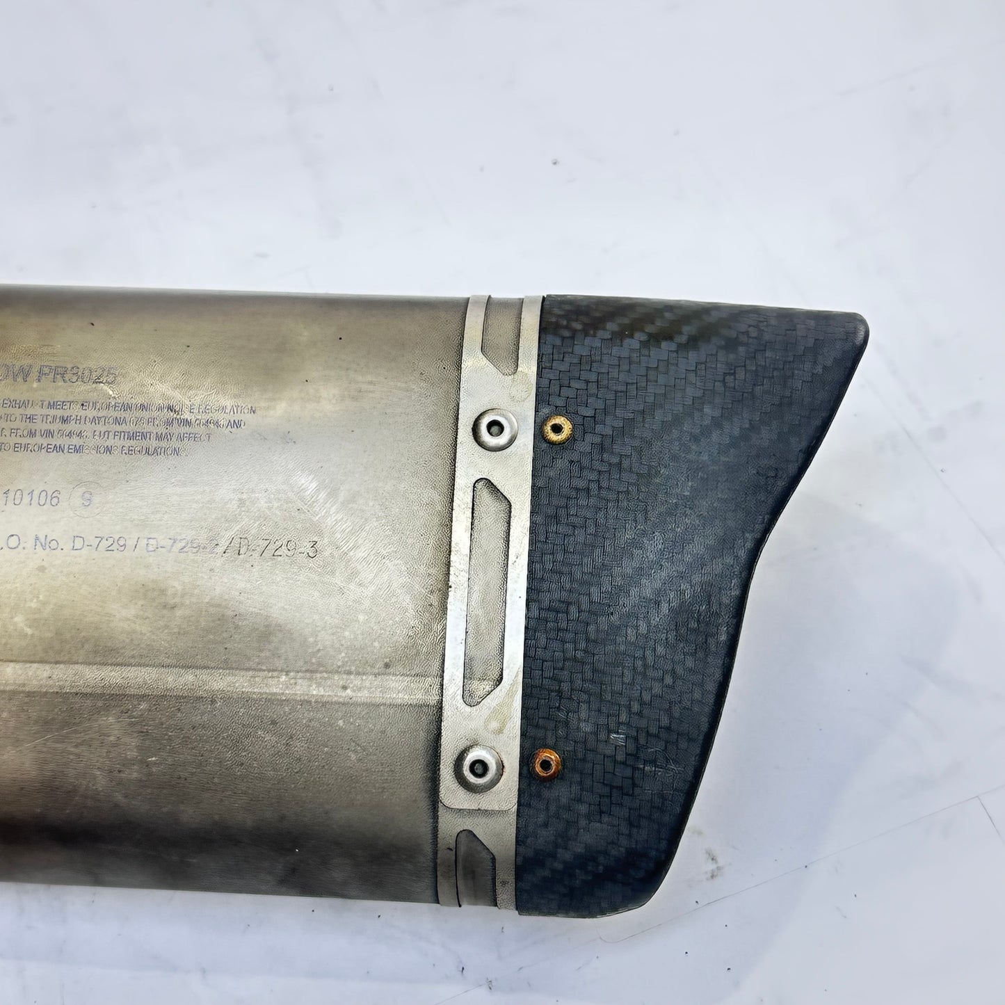 2013 - 2017 TRIUMPH DAYTONA 675R EXHAUST MUFFLER PIPE ARROW *SCUFFED*
