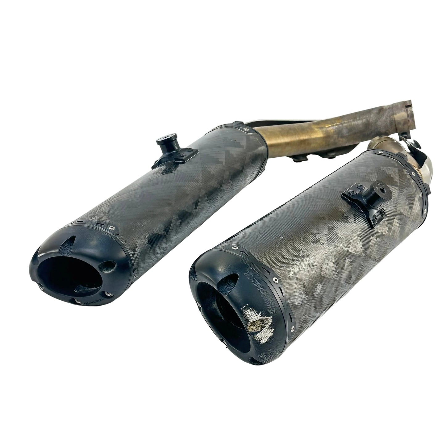2009 - 2011 YAMAHA YZF R1 EXHUAST MUFFLER PIPES SET PAIR TWO BROTHERS RACING