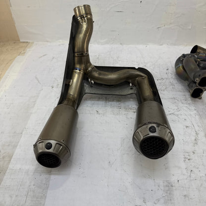 2018 - 2024 Ducati Panigale V4 Akrapovic Full Exhaust Complete Assembly Damaged