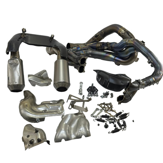 2018 - 2024 Ducati Panigale V4 Akrapovic Full Exhaust Complete Assembly Damaged